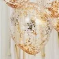 Preview: 5 gold foil confetti balloons