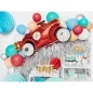 Preview: Foil balloon racing car red