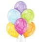 Preview: 6 balloons assorted number 4 27.5cm