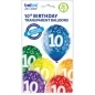 Preview: 6 balloons assorted number 10 27.5cm
