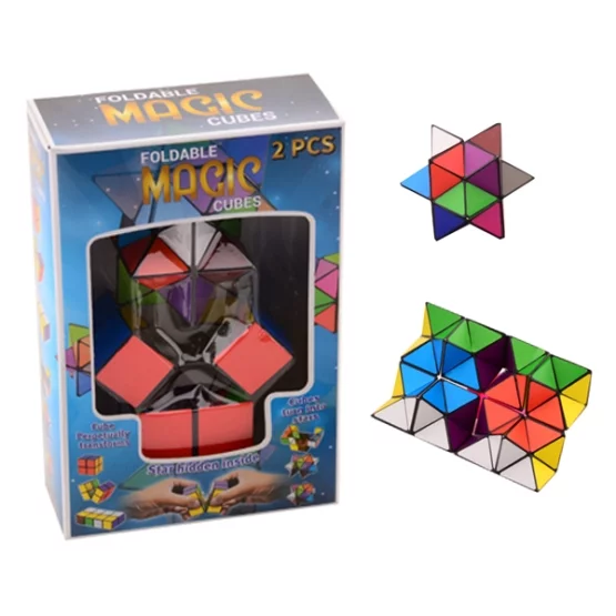 Magic foldable magic cube