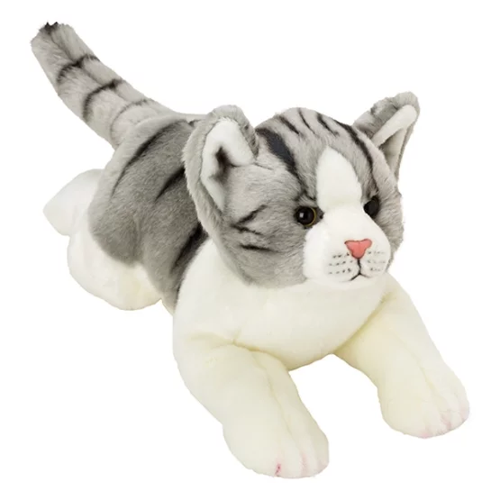 Yomiko cat gray-white 36cm