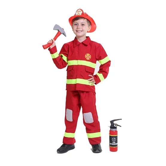 Feuerwehrmann mit Helm Gr. 140