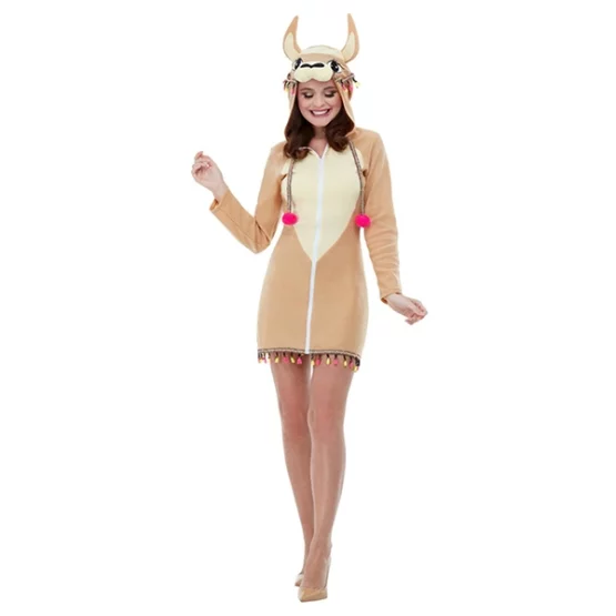 Llama costume brown, size XS