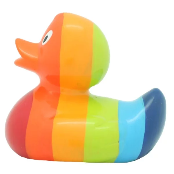 Bath duck rainbow colors