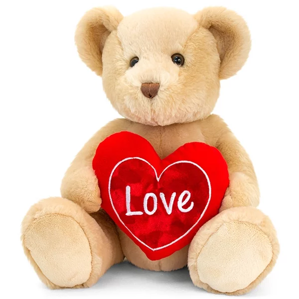 Chester bear brown 25cm with heart
