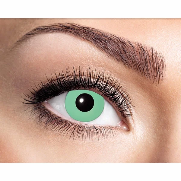 UV contact lenses green