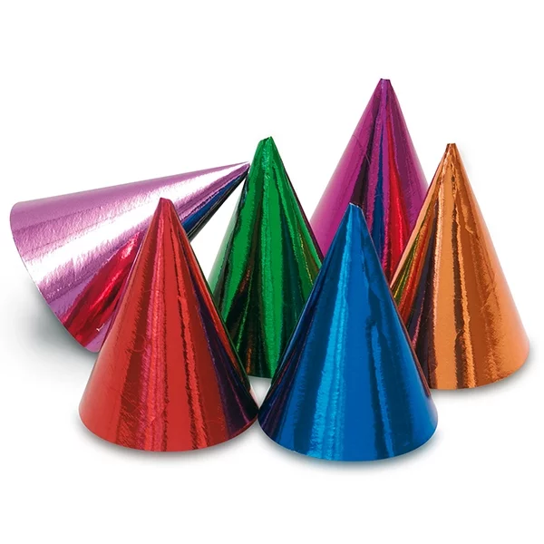 10 party hats assorted