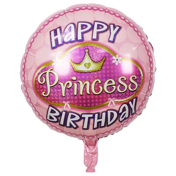 Foil balloon Princess HBD 45cm