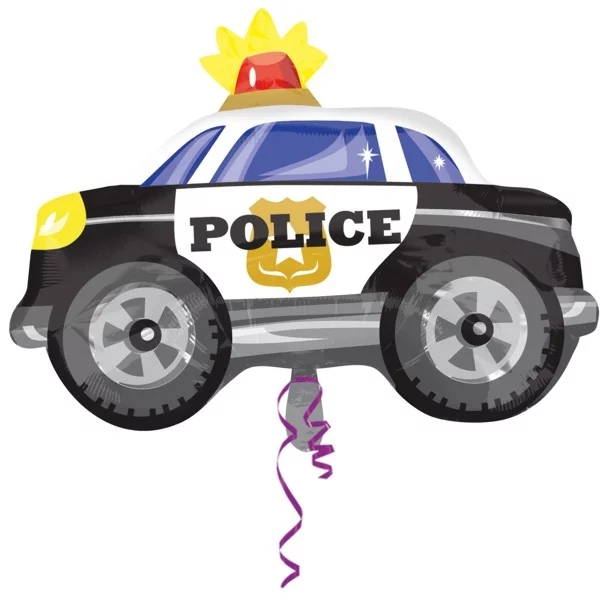 Foil balloon police car 60x45cm