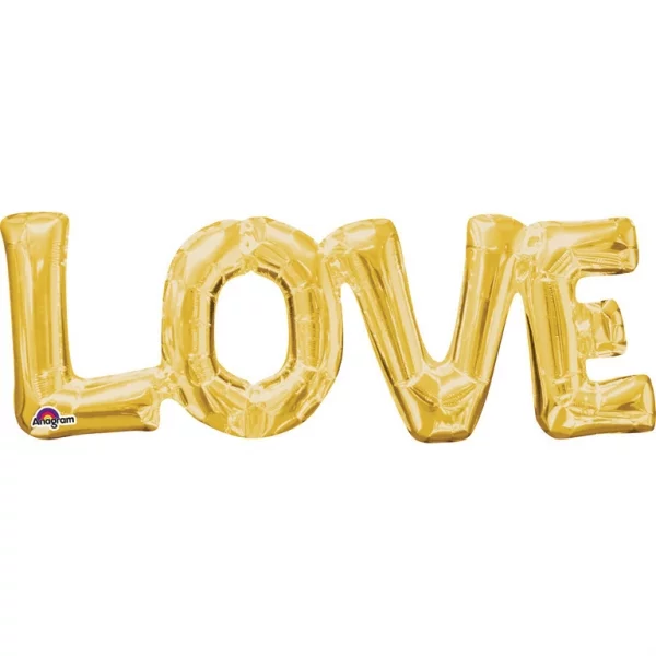FB Satz *Love* gold 63x22cm