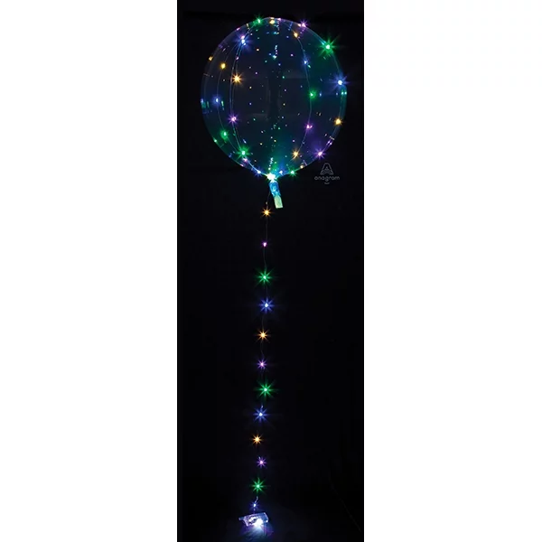 FB Crystal with LED fairy lights colored