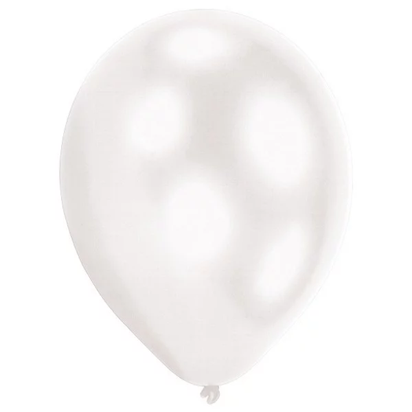 5 LED balloons white