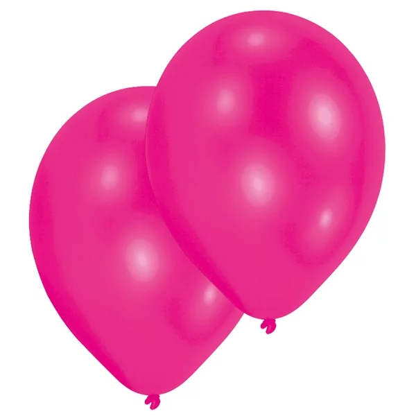 10 balloons 27.5cm pink