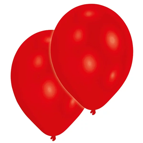 10 balloons red 27.5cm