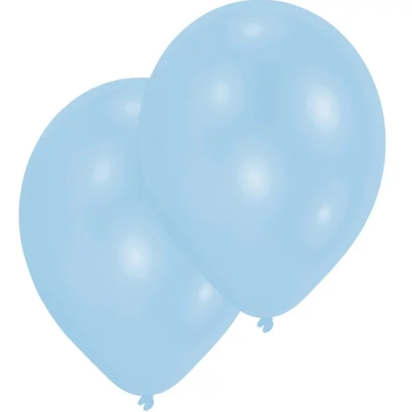 10 balloons mother-of-pearl light blue 27.5cm