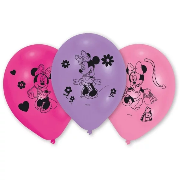10 balloons Minnie Mouse assorted