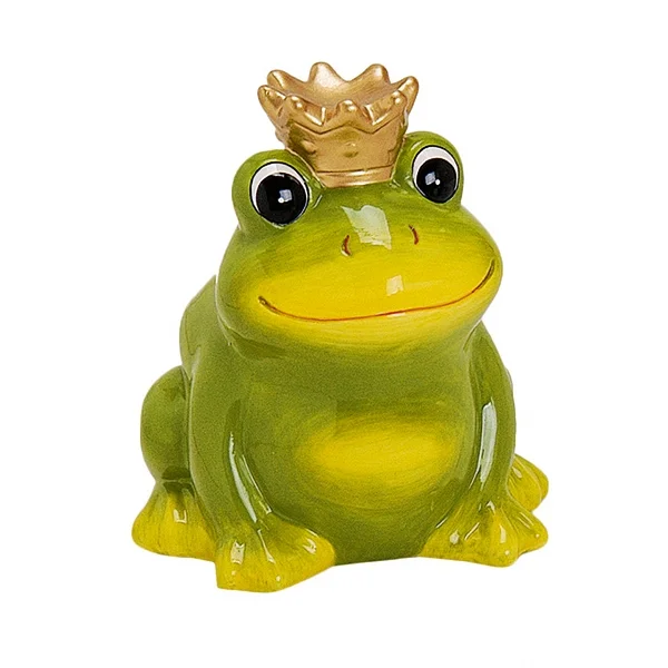 Money box frog king 12cm