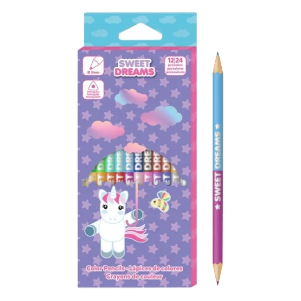 Unicorn 12 colored pencils